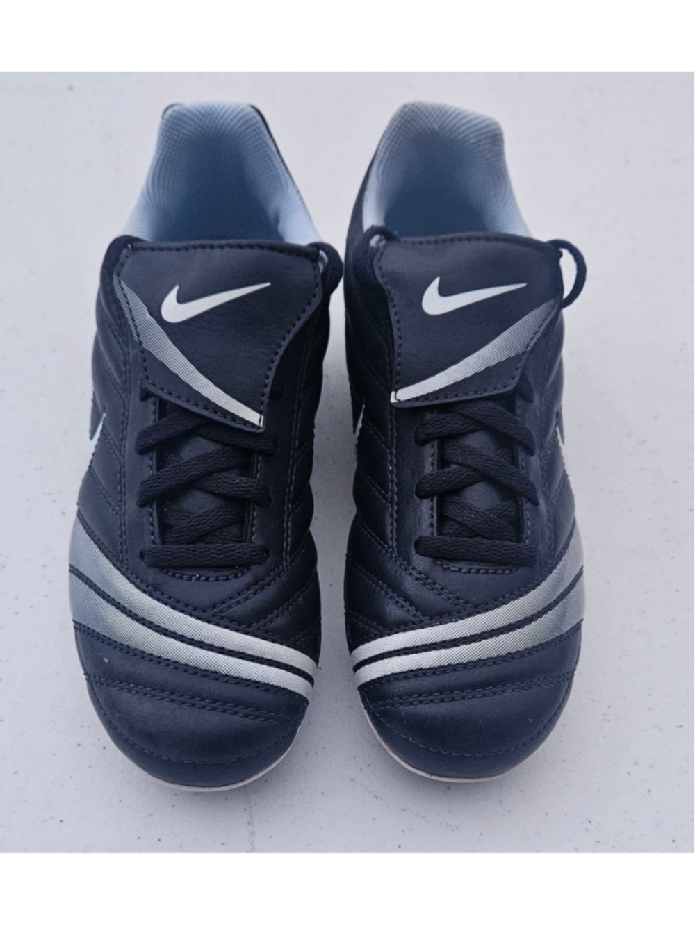 Nike Jr Premier FG-R Soccer Cleats 316223-441 Black Blue Size 2Y BRAND NEW